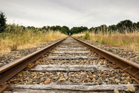 paysage, la nature, chemin de fer