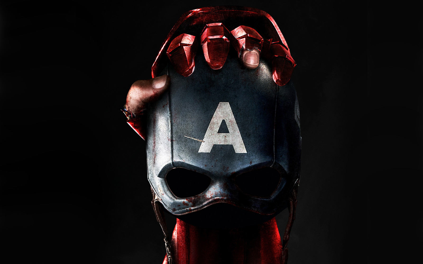 Hand, schwarzer Hintergrund, Wunder, Fiktion, Maske, Captain America, Comic, Ironman