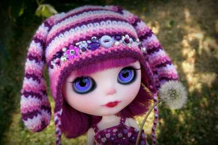 dandelion, doll, hat, toy