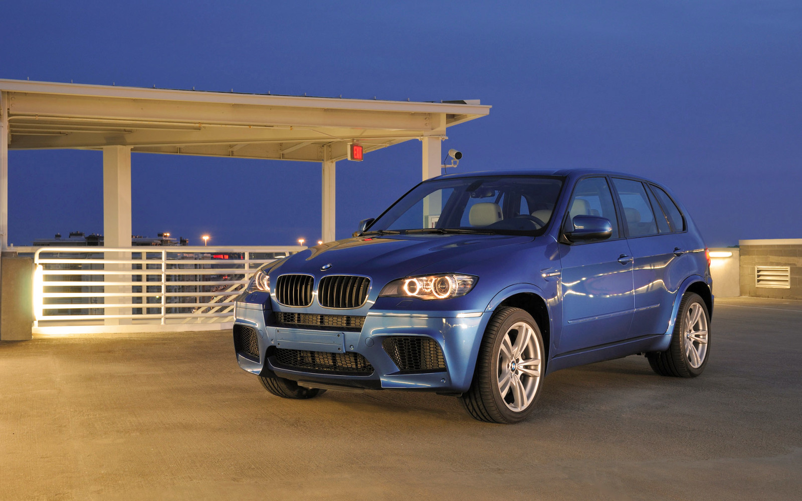 blue, BMW, SUV, Machine, Boomer, day, The front