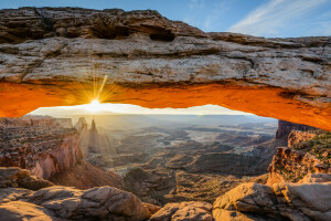 canyon, Jeff Wallace, nature, the sun