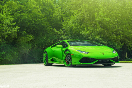 Adv.1, color, Front, green, Huracan, Lamborghini, LP610-4, supercar