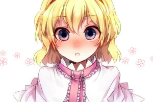 Alice Margatroid, artă, mantie, fată, par scurt, surprinde, teduka, Touhou