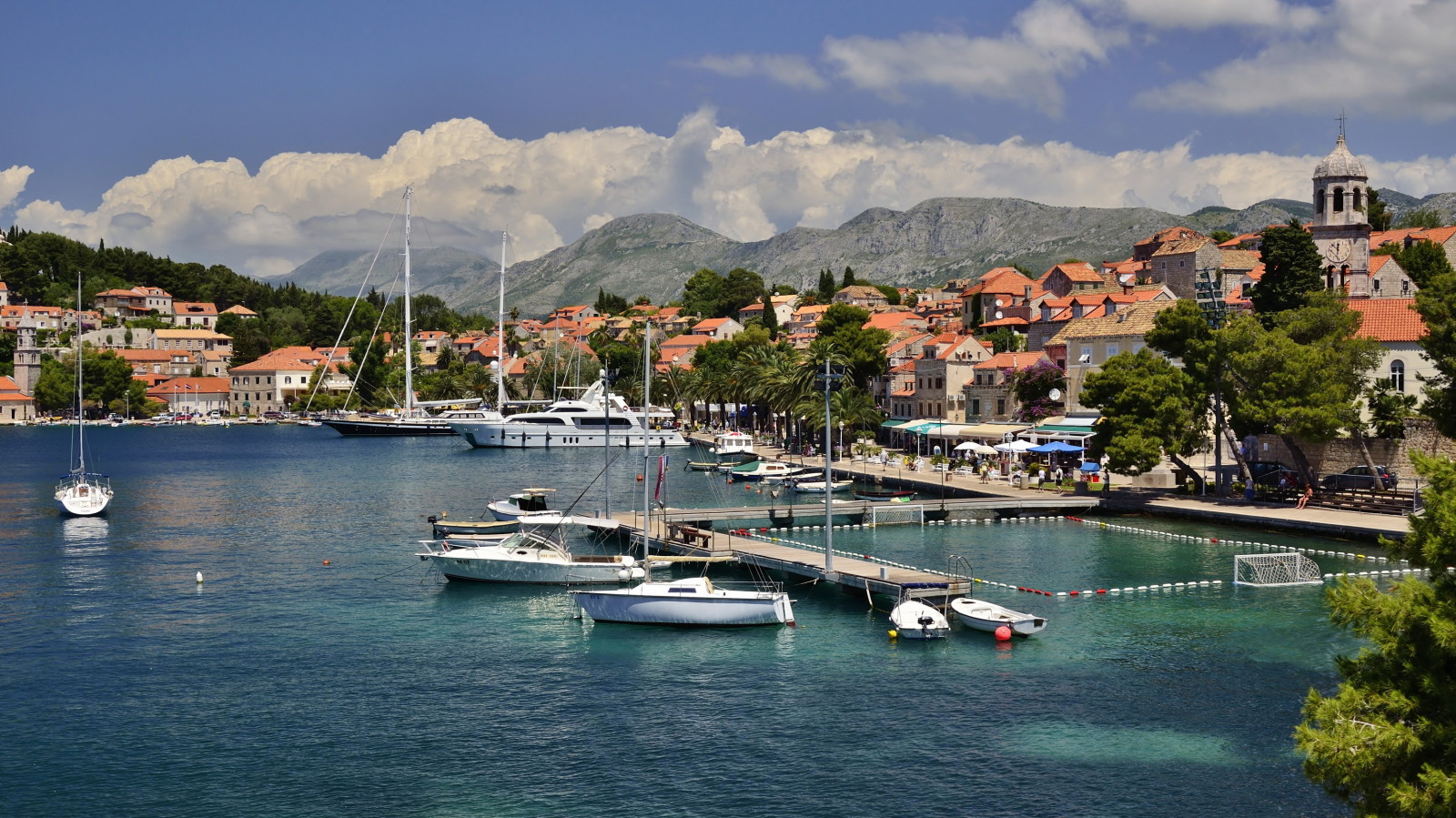 the city, photo, Croatia, pier, yacht, pierce, Cavtat