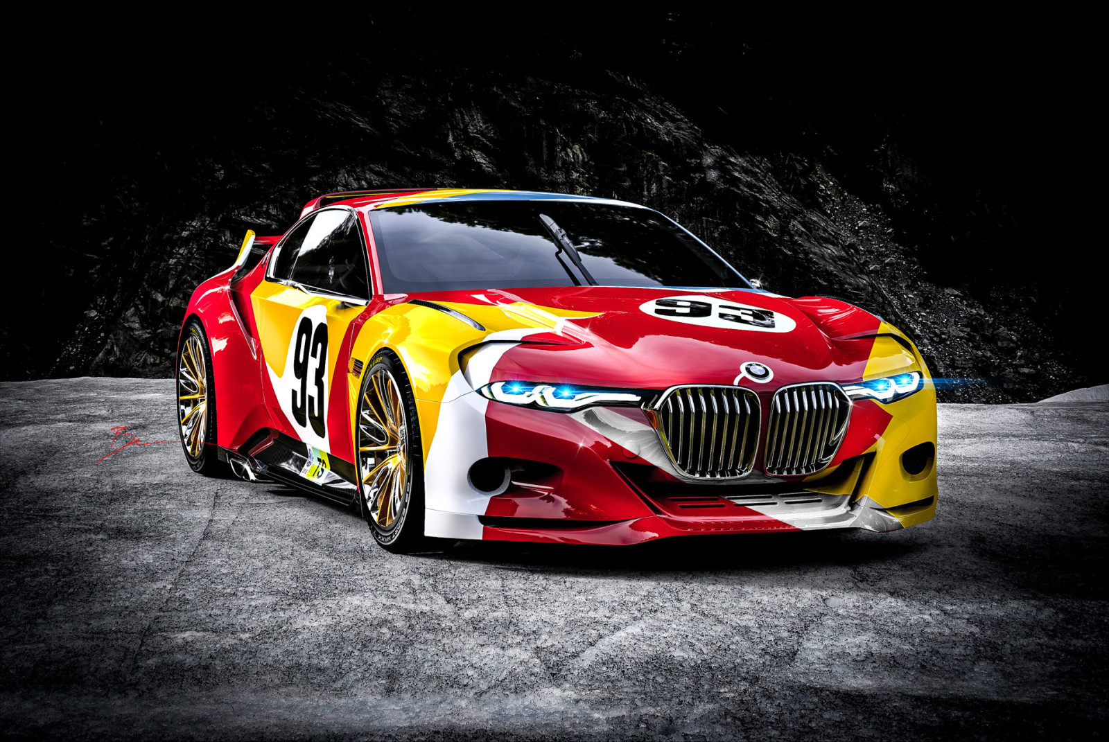 bil, BMW, Hommage, csl 3.0