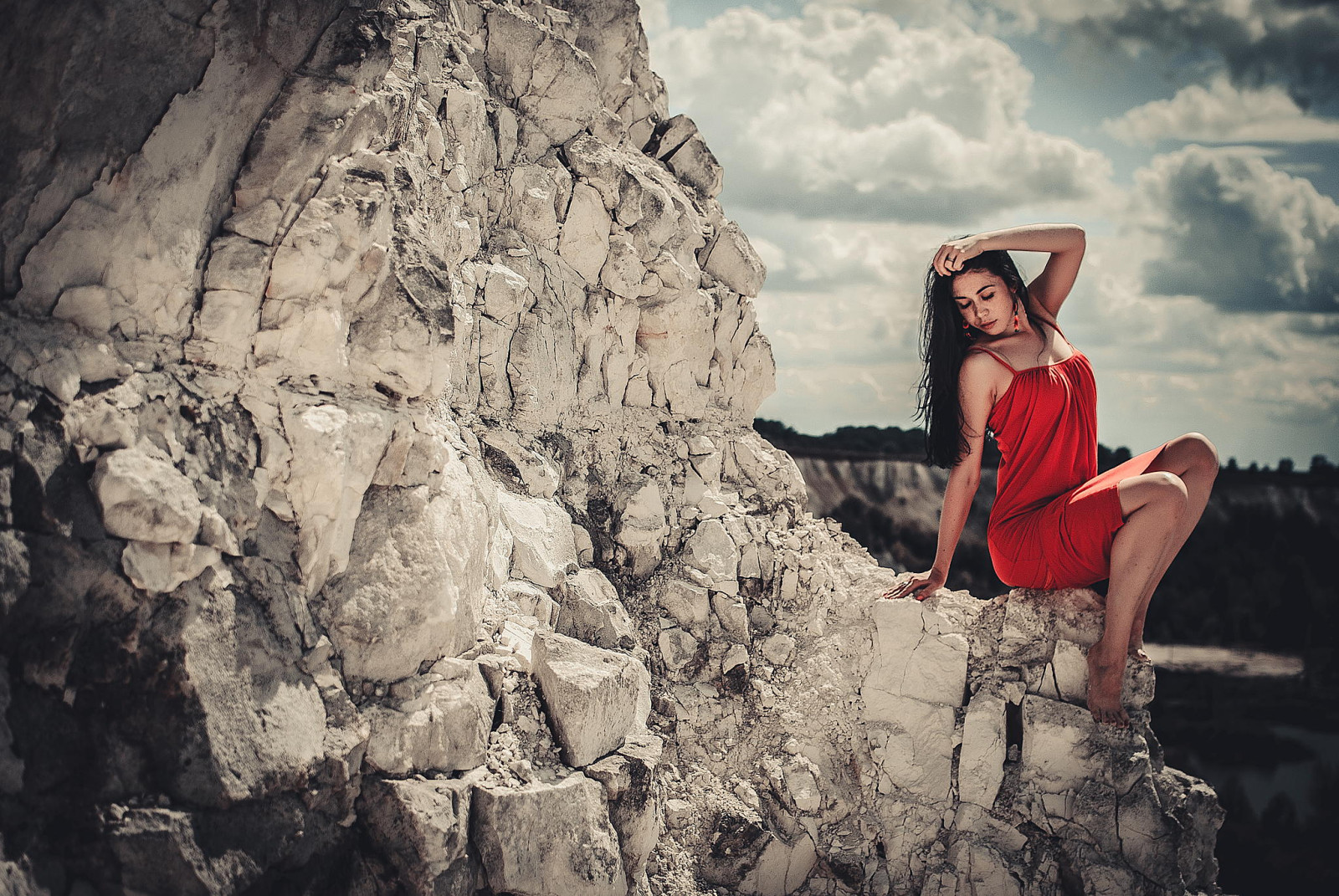 Sitzung, Mädchen, posieren, Beine, Kleid, Fotograf, Fokus, Martin Brest