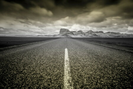 paisaje, montañas, la carretera