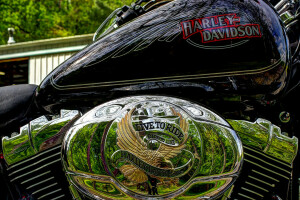 cromo, cilindri, Harley, Harley Davidson, HDR, vivi per cavalcare, serbatoio