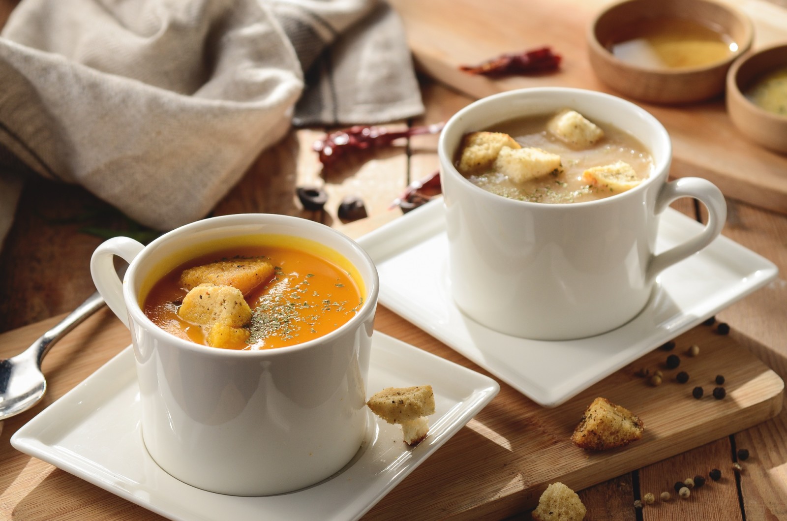 Suppe, Tasse, Cracker