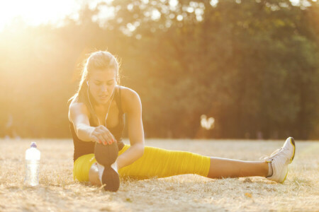 strand, forlængelse, fitness