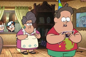 Urodziny, kreskówka, zgłębnik, las, babcia, Gravity Falls, dom, list