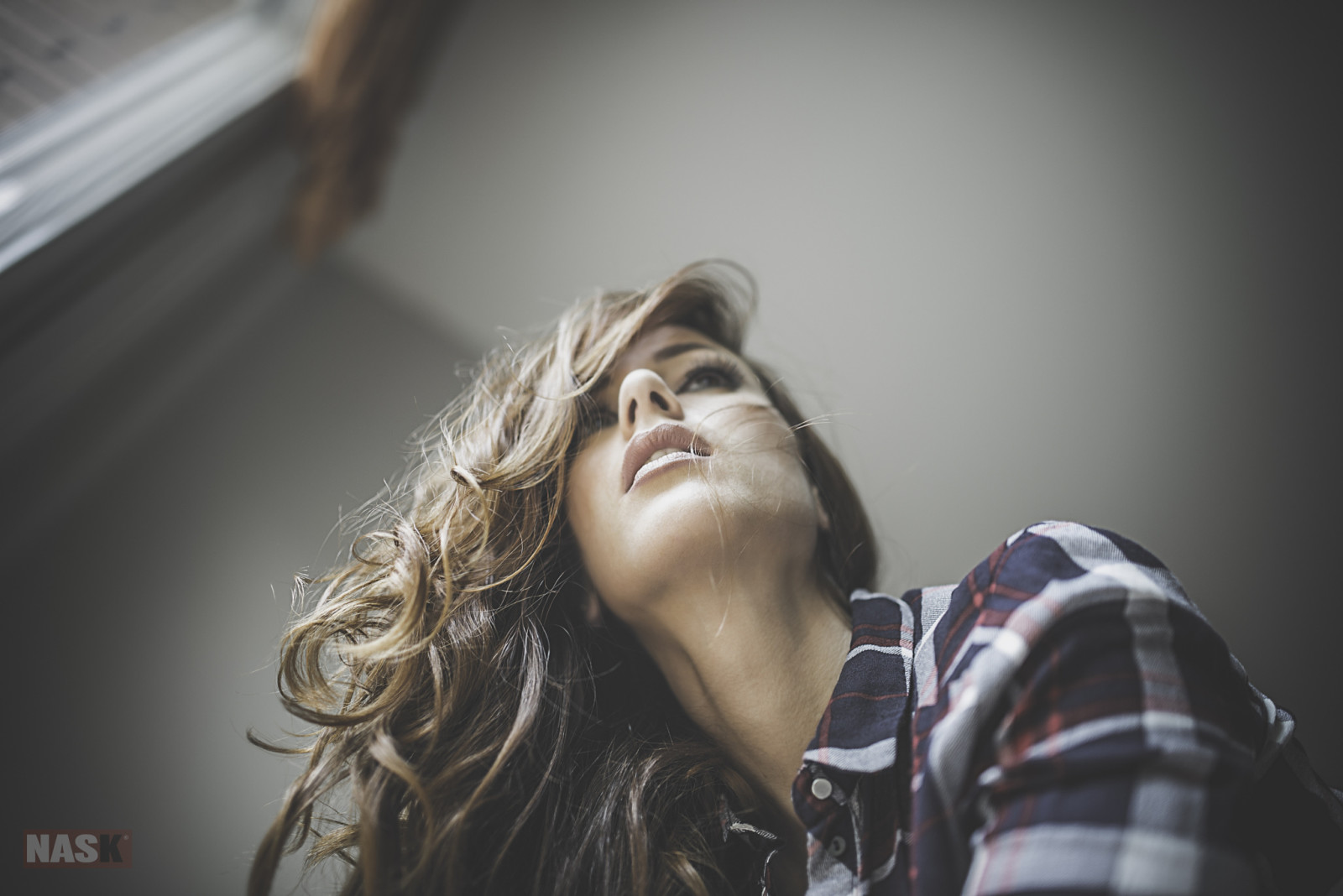 visage, fille, cheveux, photographe, Nask To