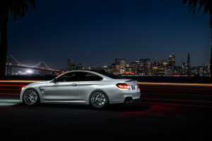 Aristo, BMW, Bridge, car, city, F82, Ligth, nigth