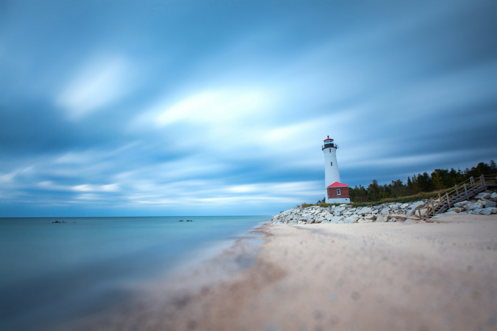 paysage, mer, Phare