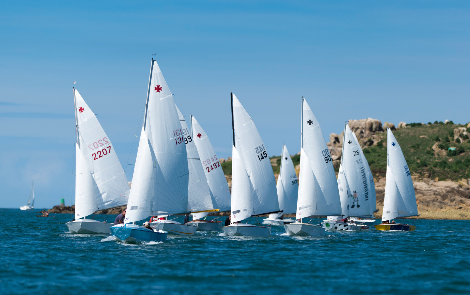 mar, barco, vela, iate, regata, Navegando