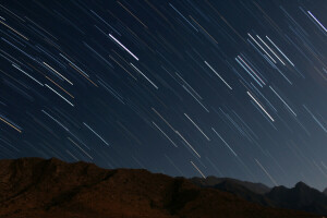 galassia, lunga esposizione, movimento, notte, foto, Tiro, cielo stellato, stelle