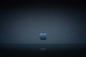 apple, Computer, gadget, reflection, texture