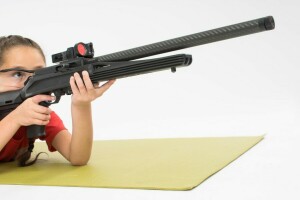 .22 caliber, girl, pose, rifle