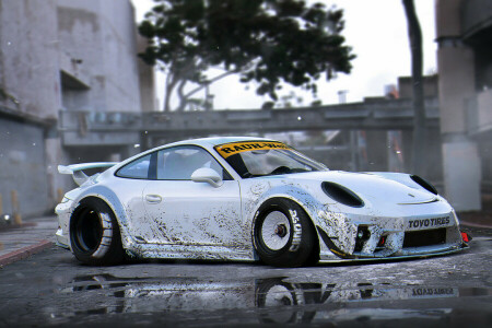 911, cuerpo, por Khyzyl Saleem, futuro, equipo, Murd, Porsche, RWB