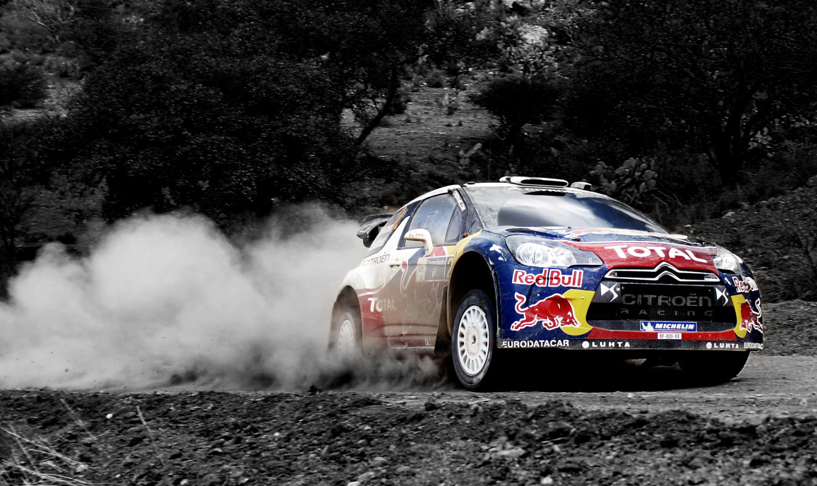 speed, Dust, Machine, sport, wrc, Rally, Red Bull, Citroen