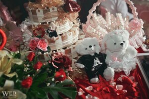 bear, design, roses, the bride, the groom, toys, wedding