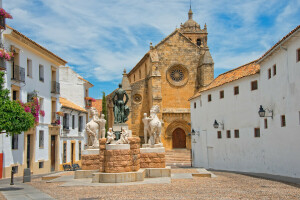 area, Church, Cordoba, home, Spain, the sky