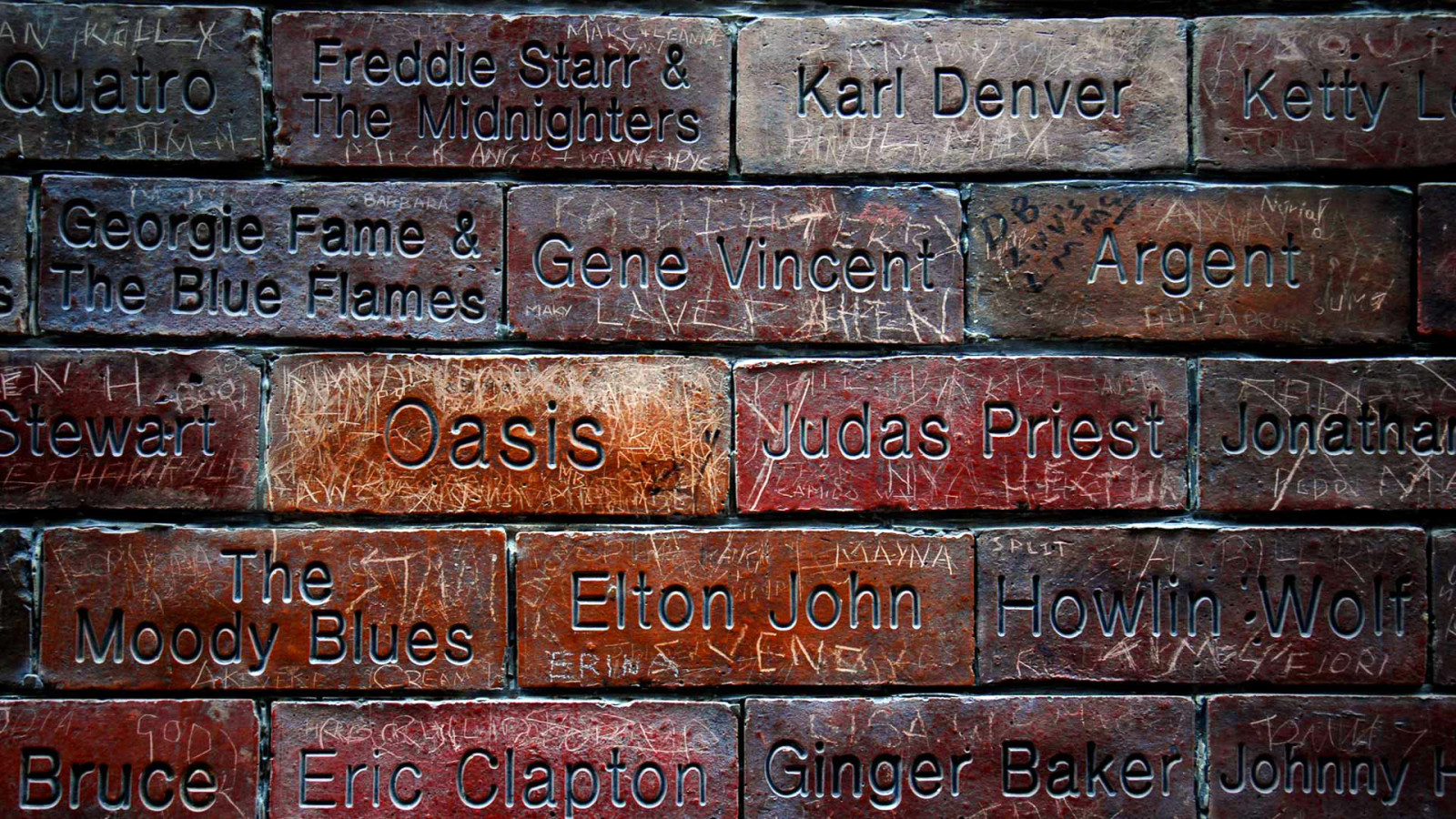 England, Liverpool, Mathew Street, Wall Of Fame