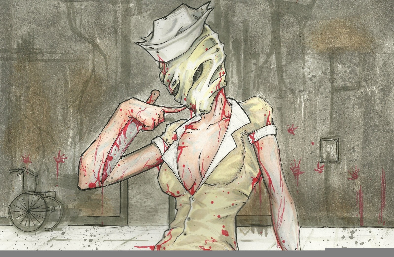 art, Nurse, Silent Hill