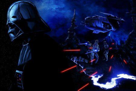 Kunst, Darth Vader, Helm, Sturmtruppler, Schurke