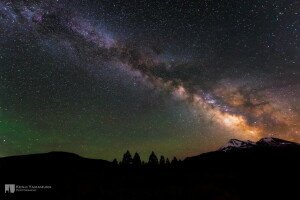 SCHÖNHEIT, Kenji Yamamura, Berge, Nacht, Fotograf, Sterne, Die Milchstraße, der Himmel