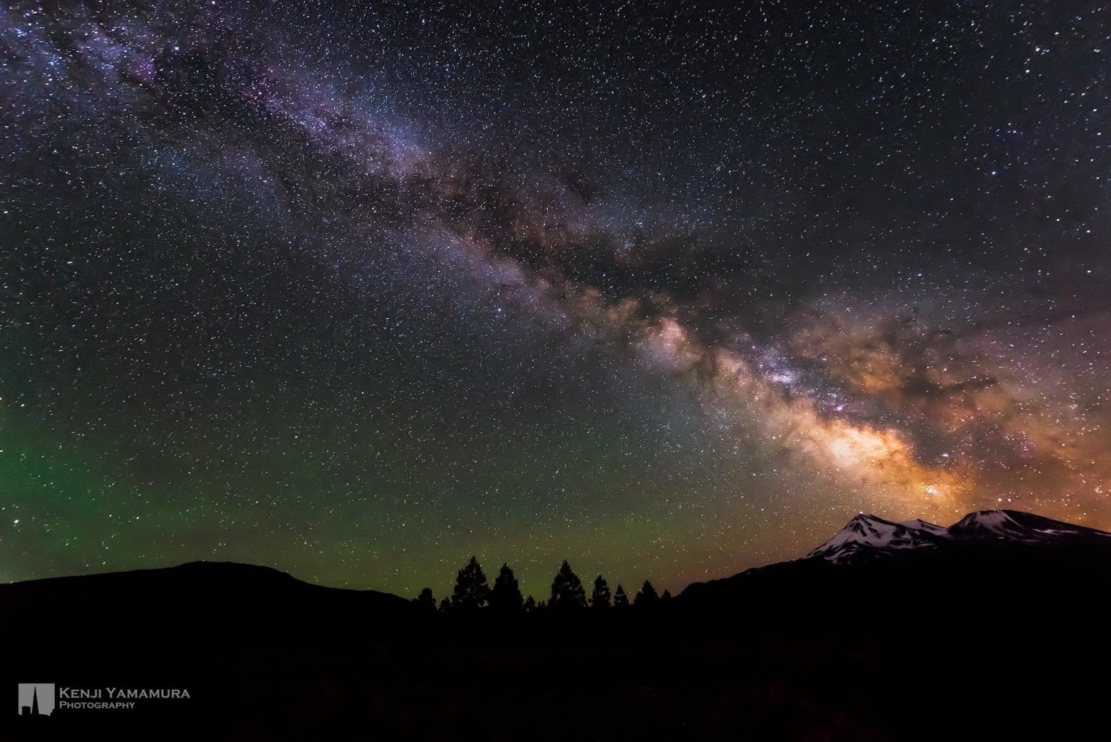 gökyüzü, GÜZELLİK, gece, dağlar, yıldızlar, fotoğrafçı, Samanyolu, Kenji Yamamura