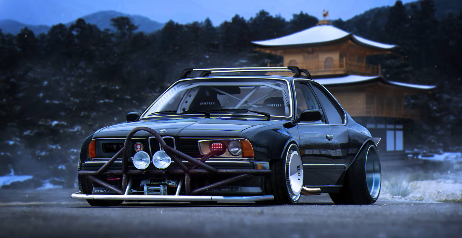 BMW, future, tuning, by Khyzyl Saleem, 635CSi, E24