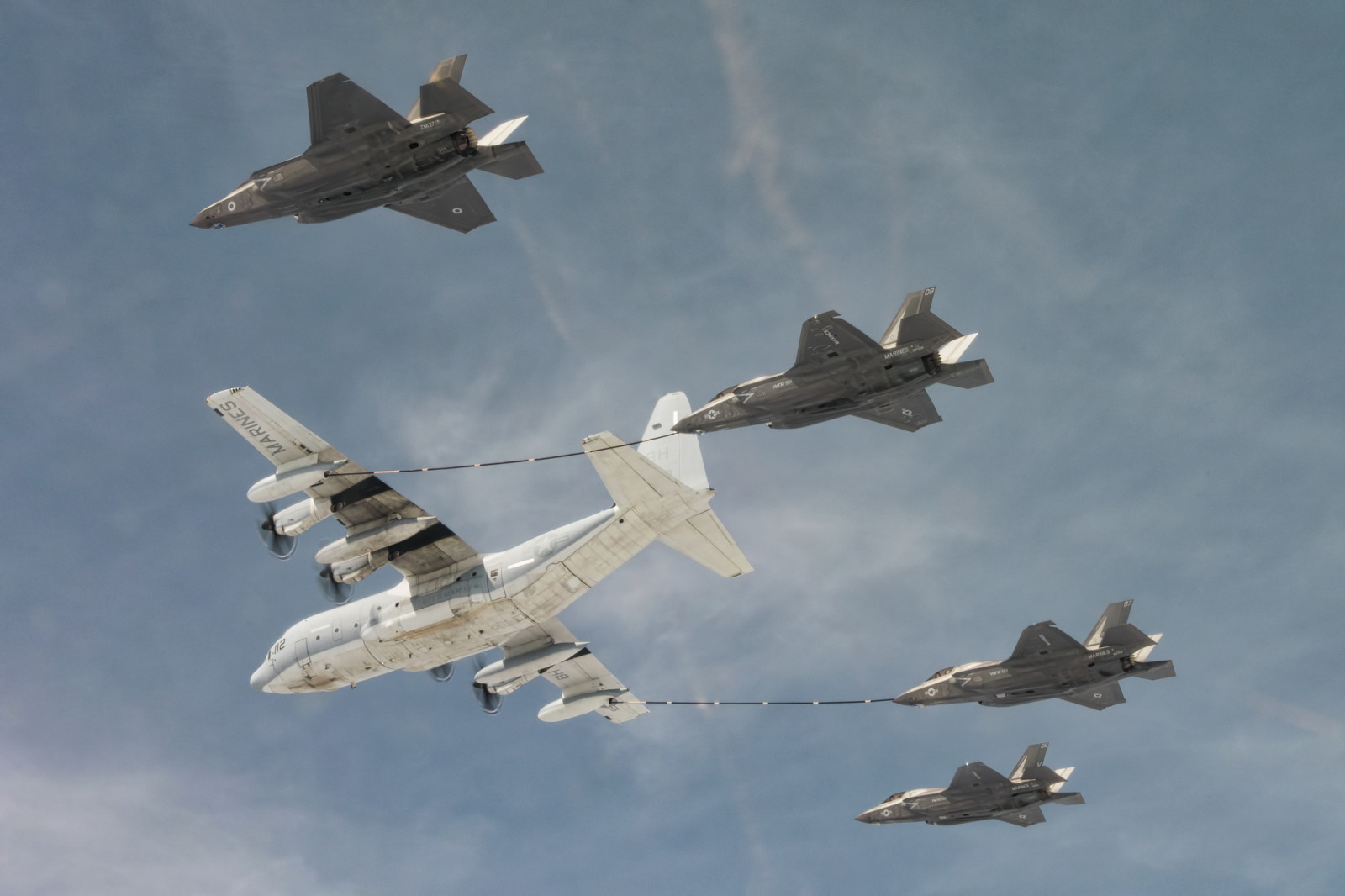 Le ciel, l'avion, Combattant, Bombardier, Transport militaire, Ravitaillement, F-35B, Super Hercules