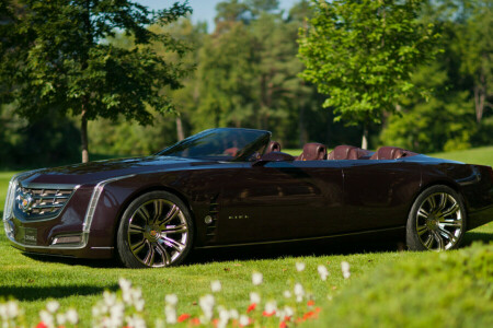 2011, Cadillac, ciel, Concept