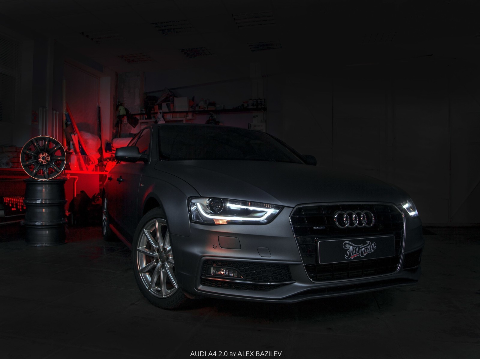 auto, lights, Audi, Machine, drives, photographer, Alex Bazilev