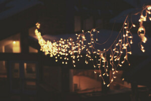 garland, Hanging, lights