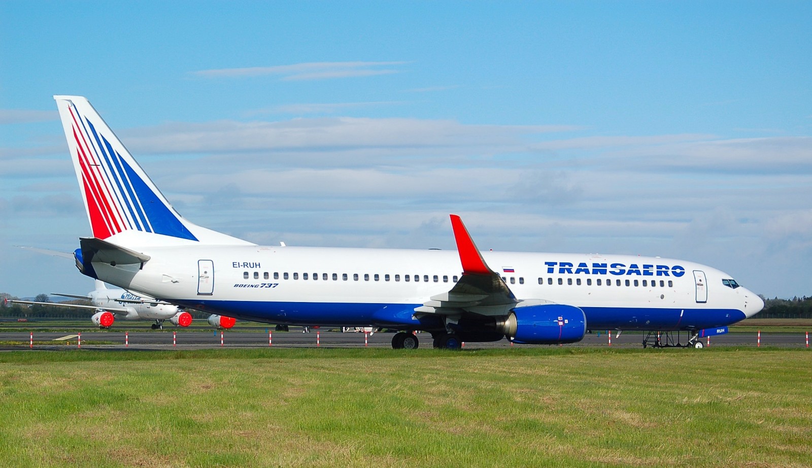 uçak, kanatlar, Boeing, havalimanı, 800, türbin, Transaero, B-737