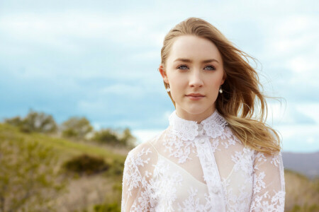 actrice, brouiller, robe, coiffure, Bazar de Harper, paysage, la nature, photographe