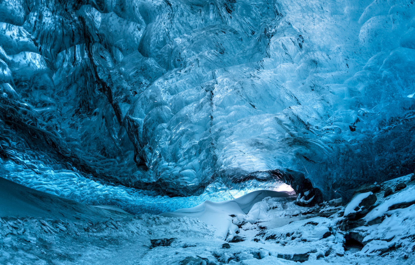 ghiaccio, dipingere, grotta, la grotta