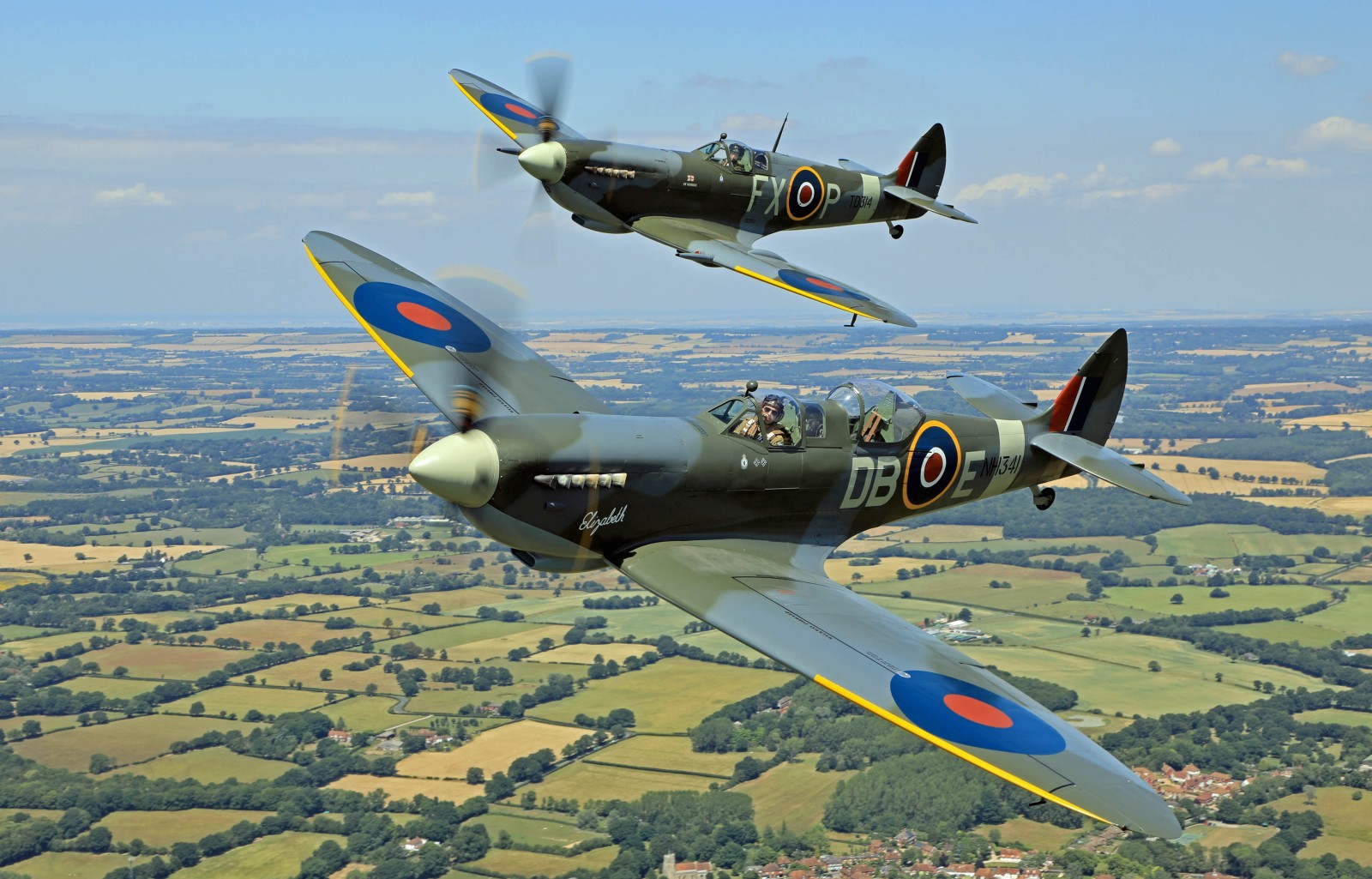 par, Lutador, A segunda Guerra Mundial, Spitfire Supermarine, RAF, Spitfire