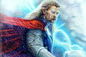 art, Chris Hemsworth, God, Thor, Thor: The Dark World