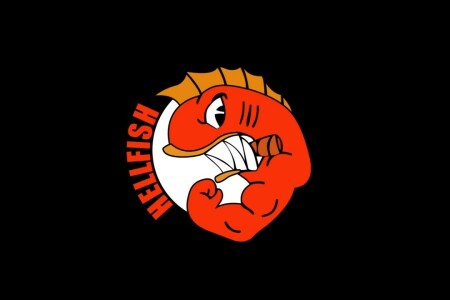 Hellfish, logo, muscle, power, The Simpsons