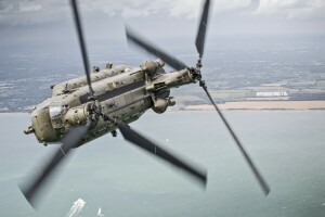 CH-47, Chinook, volo, elicottero, Militare