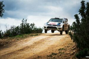 Ancestor, Andreas Mikkelsen, auto, overcast, Polo, Rally, road, speed