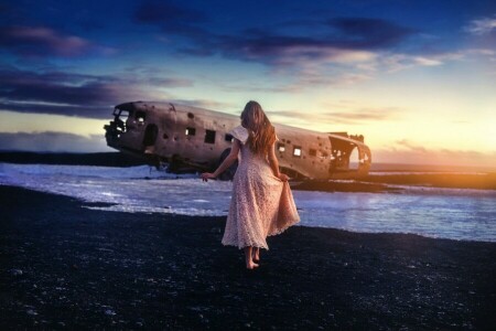 girl, The Discovery, the plane, the wreckage, TJ Drysdale