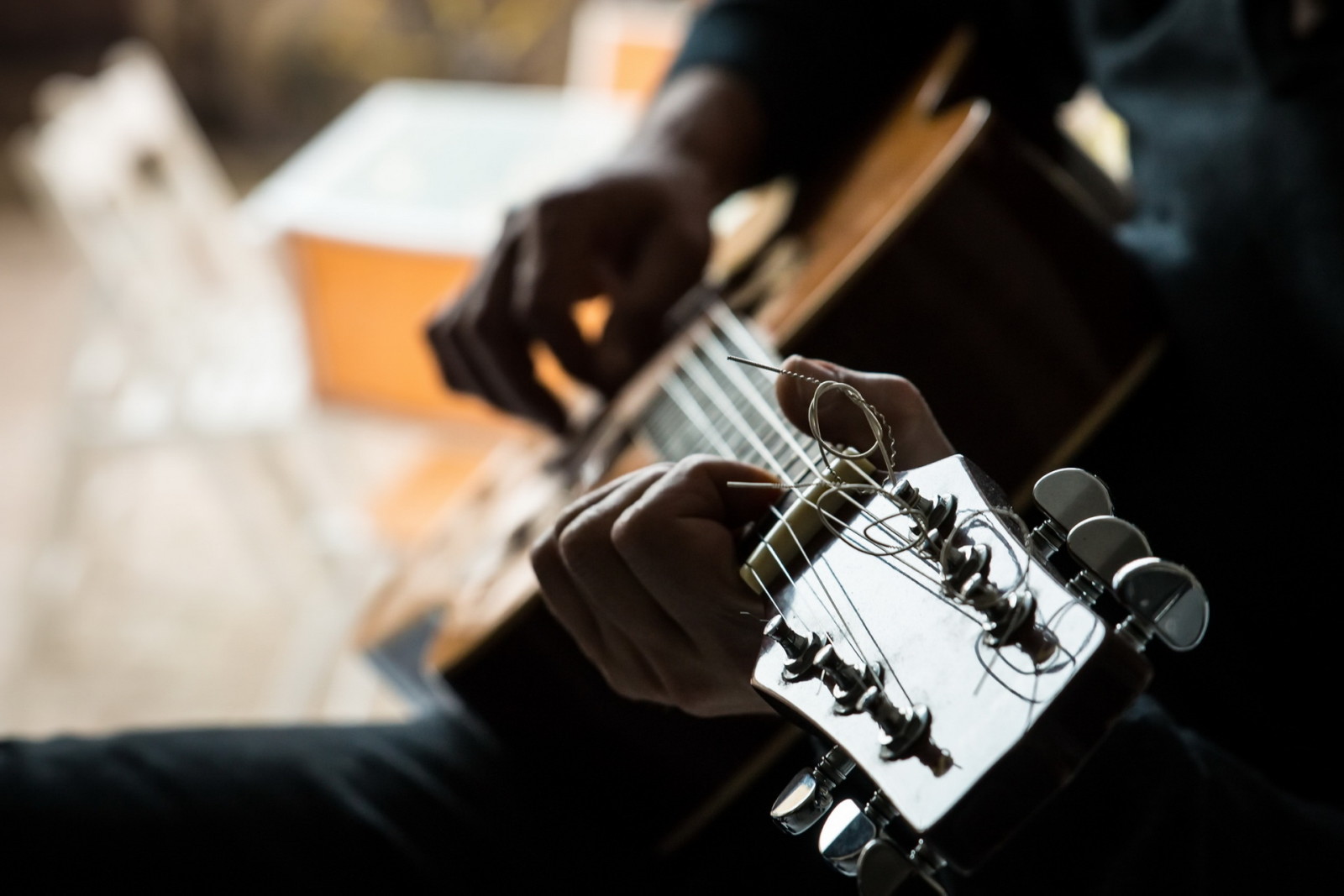 bakgrund, musik, gitarr