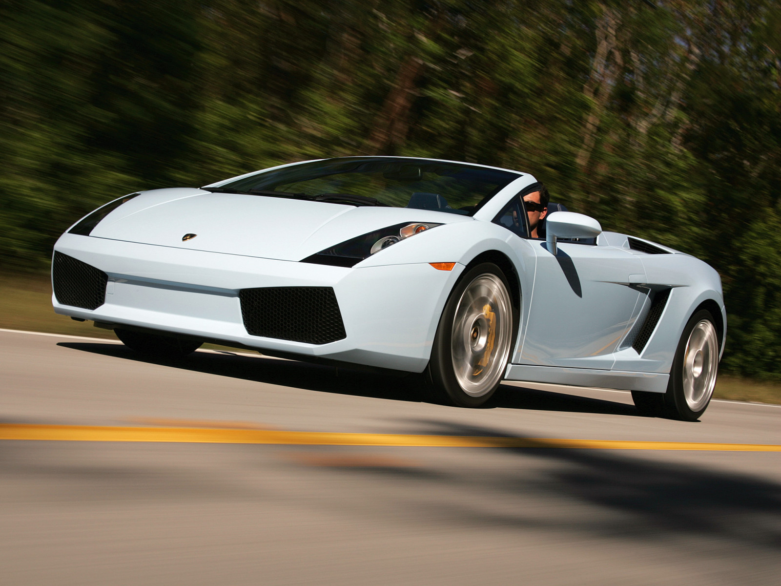 Lamborghini, Straße, Spinne, Bewegung, Cabrio