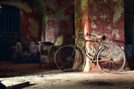 bicicletta, leggero, camera