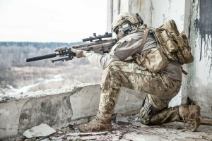 pose, RANGER, tireur d'élite, Soldat