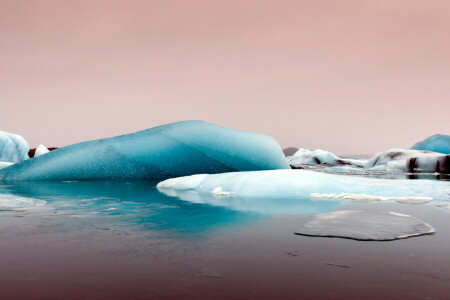 la glace, la nature, mer